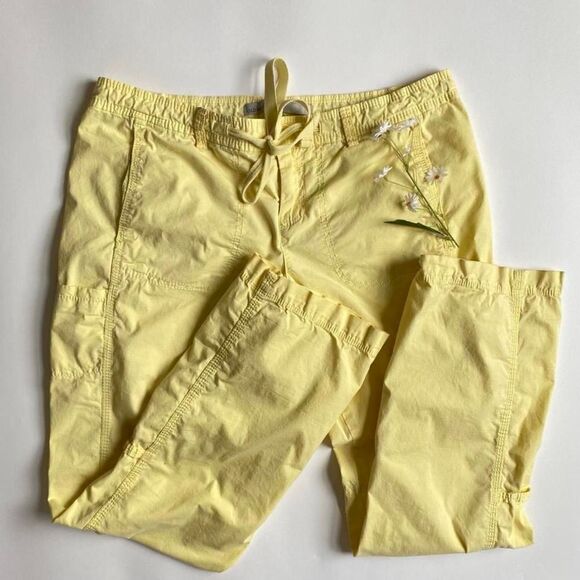 Y2K pastel yellow cargo pants - Picture 1 of 8
